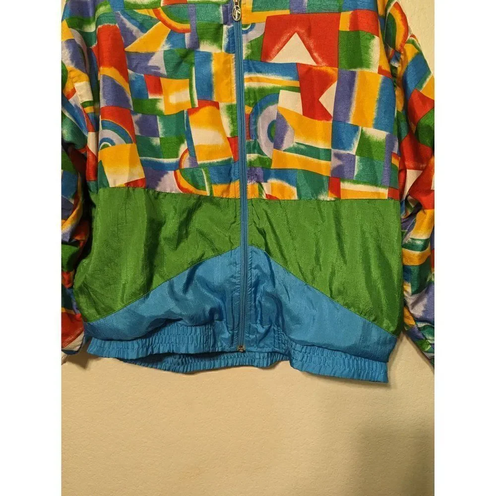 Colorful Geometric Women's Jacket - Picture 10 of 16